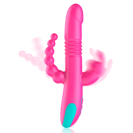 HAPPY LOKY - DONALD TRIPLE STIMULATION : ANAL, G-SPOT  CLITORAL WATCHME TECHNOLOGIE SANS FIL COMPATIBLE