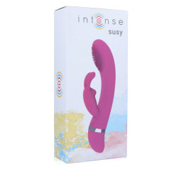 INTENSE - VIBRATEUR OSCILLANT SUSY SILICONE LAPIN ROSE