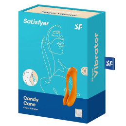 SATISFYER - VIBRATEUR  DOIGTS CANDY CANE NOIR