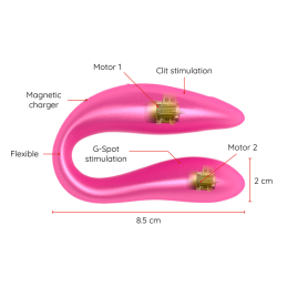 ONINDER - LISBOA G-SPOT  CLITORAL STIMULATEUR NOIR - APPLICATION GRATUITE
