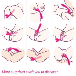 ARMONY - Y-WAND MASSAGE  VIBRATEUR DOUBLE TÊTE FUCHSIA