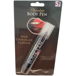 SPENCER  FLEETWOOD -STYLO POUR LE CORPS CHOCOLAT