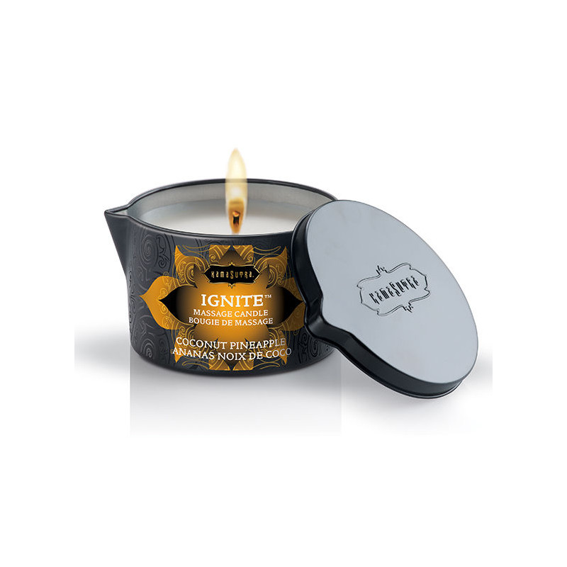 KAMASUTRA - BOUGIE DE MASSAGE COCO ET ANANAS 170GR