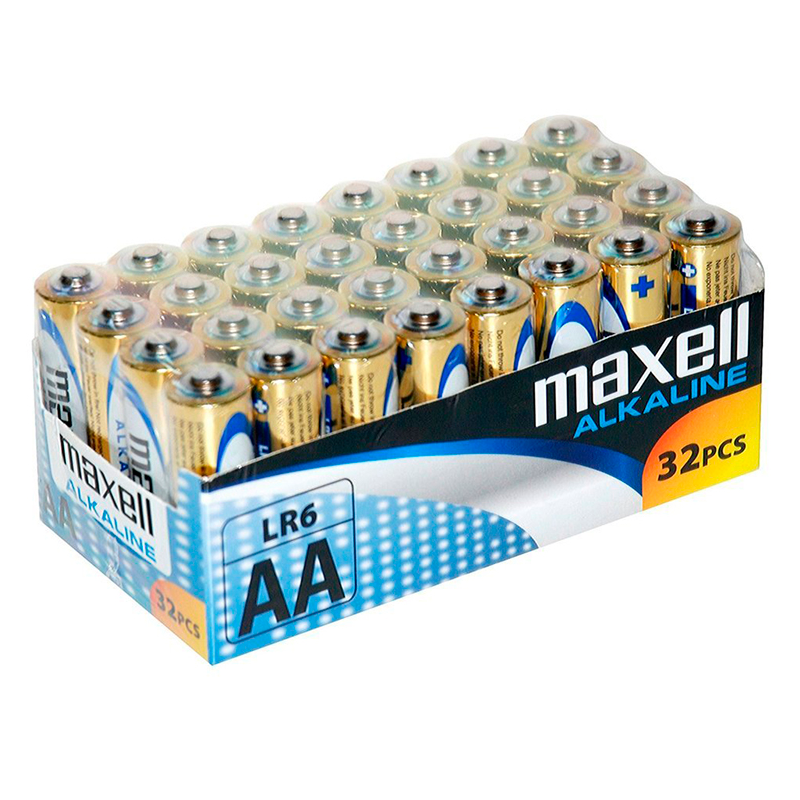 MAXELL - PILE ALCALINA AA LR6 PACK*32 UDS