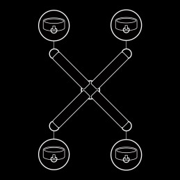 FETISH SUBMISSIVE - UNION DE MENOTTES EN CUIR VÉGAN