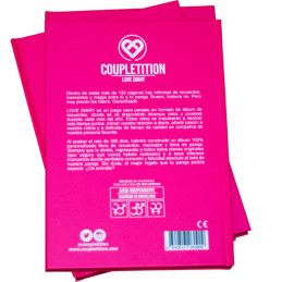 COUPLETITION - ALBUM JOURNAL D'AMOUR DE SOUVENIRS  SOUHAITS POUR UN COUPLE