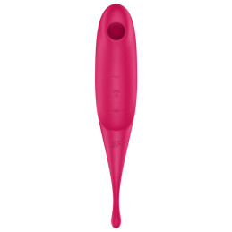 SATISFYER - STIMULATEUR ET VIBRATEUR TWIRLING PRO AIR PULSE BLEU
