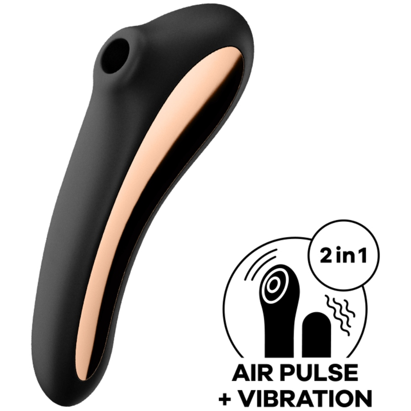 Satisfyer Dual Kiss Air Pulse – Noir – Image 2
