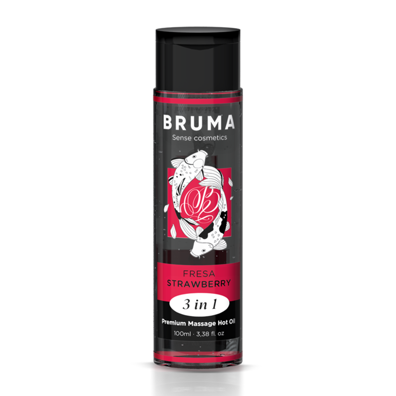 Bruma – Huile de massage 3-en-1 effet chaleur Fraise 100 ml – Image 2